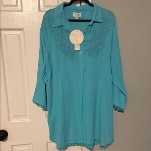 Women’s Turquoise Cover Up
